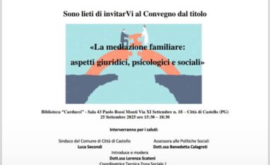 locandina convengno mediazione famigliare settembre 2025